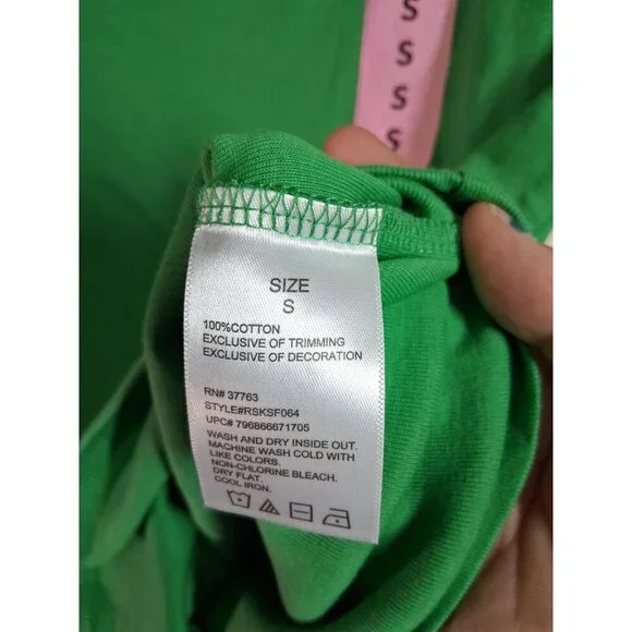 NWOT Rafaella Blouse Short Sleeve Business Casual Green Size Small - Picture 4 of 4